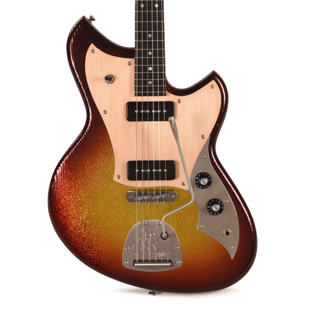 Novo Serus J Sienna Burst Sparkle Extra Light Distress w/Fralin P90s - View 2 | MusicMarket