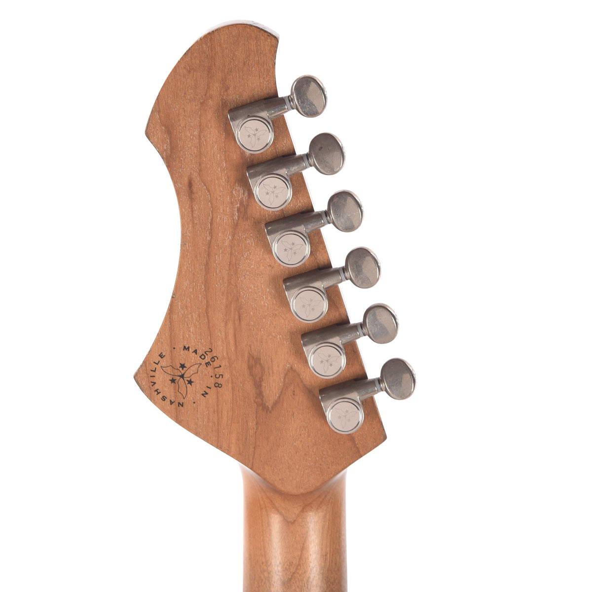 Novo Solus H2 Medium Distress Uffington Burst w/Fralin Pure PAF Humbuckers - View 7 | MusicMarket
