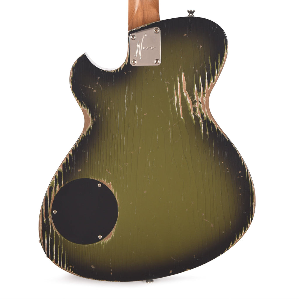 Novo Solus H2 Medium Distress Uffington Burst w/Fralin Pure PAF Humbuckers - View 3 | MusicMarket