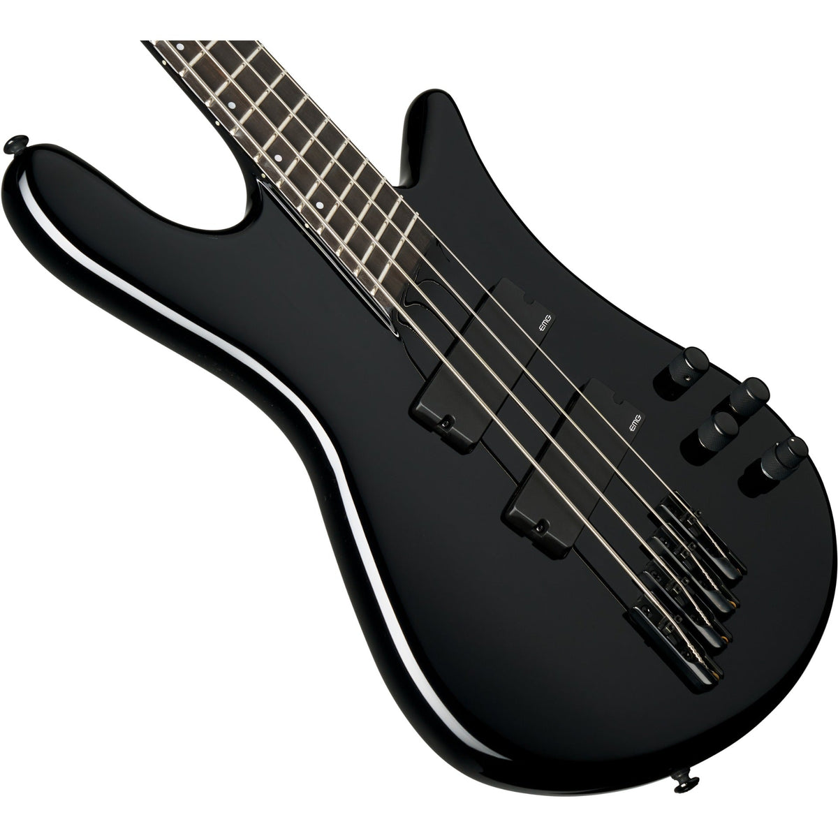 Spector HP NS Dimension 4 String Bass Guitar - Black Gloss - View 5 | MusicMarket
