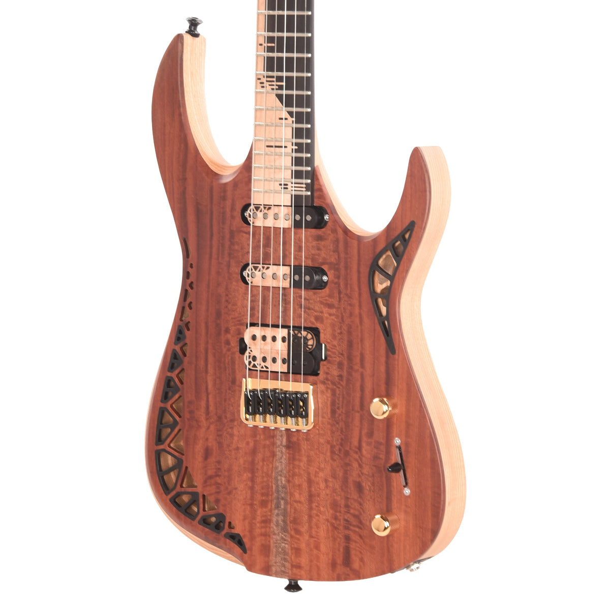 OD Guitars Bia Eucalyptus/Swamp Ash Natural HSS w/ Bare Knuckle Pickups - View 3 | MusicMarket