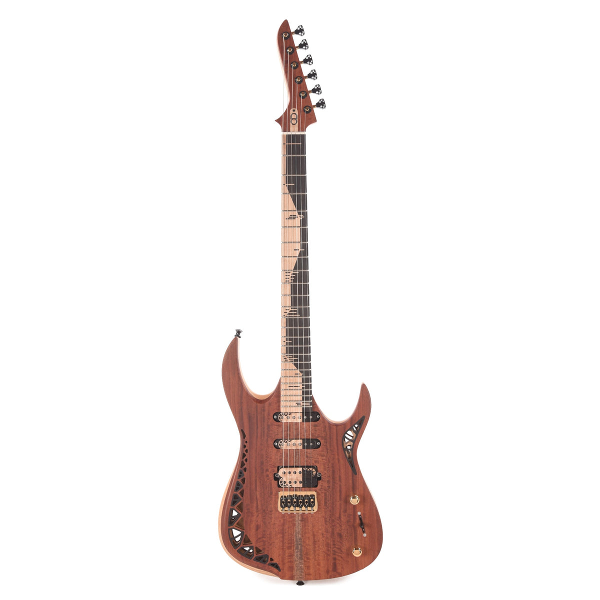 OD Guitars Bia Eucalyptus/Swamp Ash Natural HSS w/ Bare Knuckle Pickups - View 5 | MusicMarket