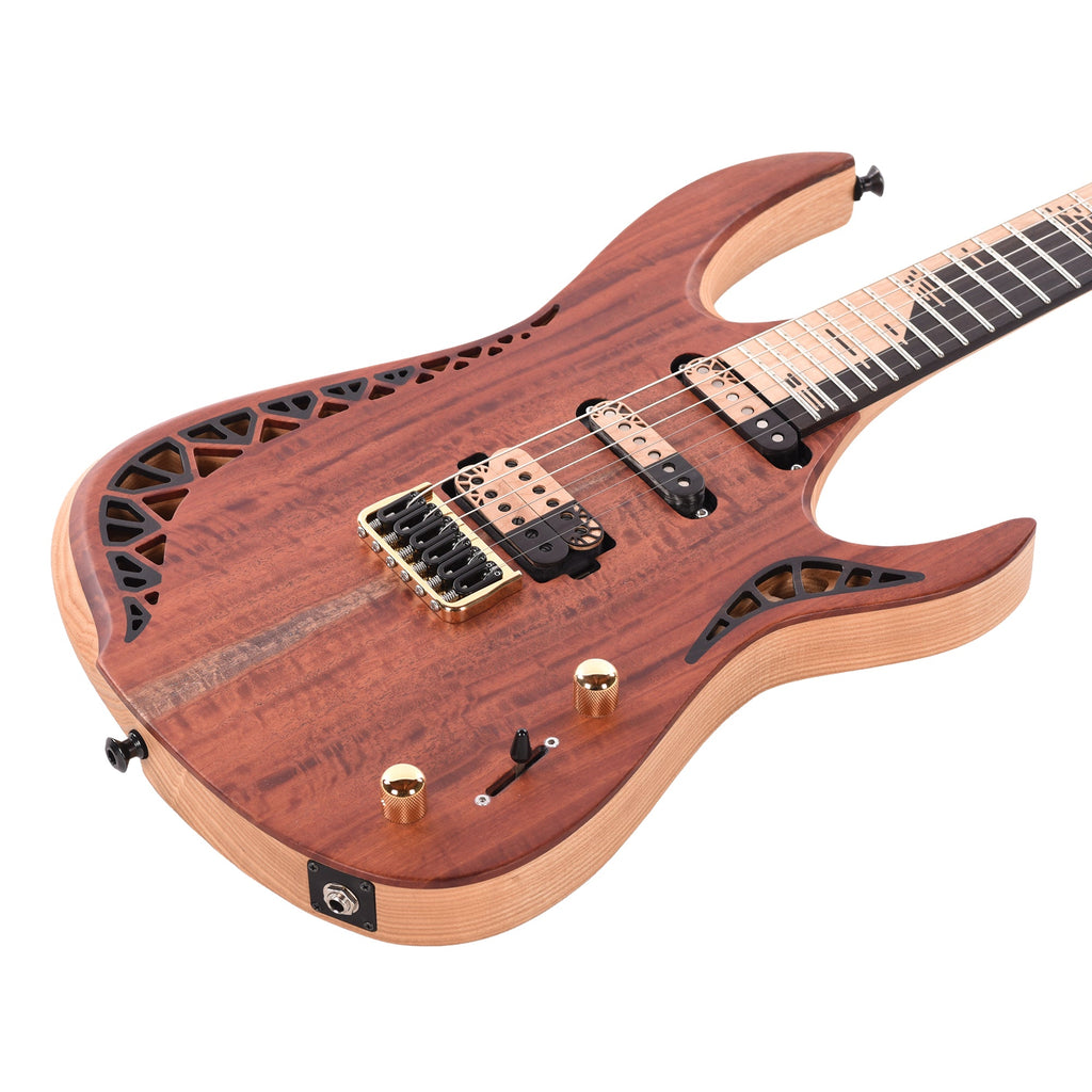 OD Guitars Bia Eucalyptus/Swamp Ash Natural HSS w/ Bare Knuckle Pickups - View 11 | MusicMarket