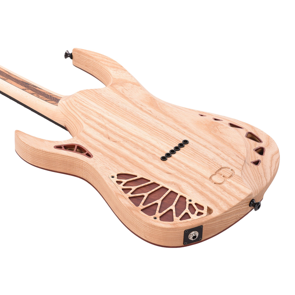 OD Guitars Bia Eucalyptus/Swamp Ash Natural HSS w/ Bare Knuckle Pickups - View 12 | MusicMarket