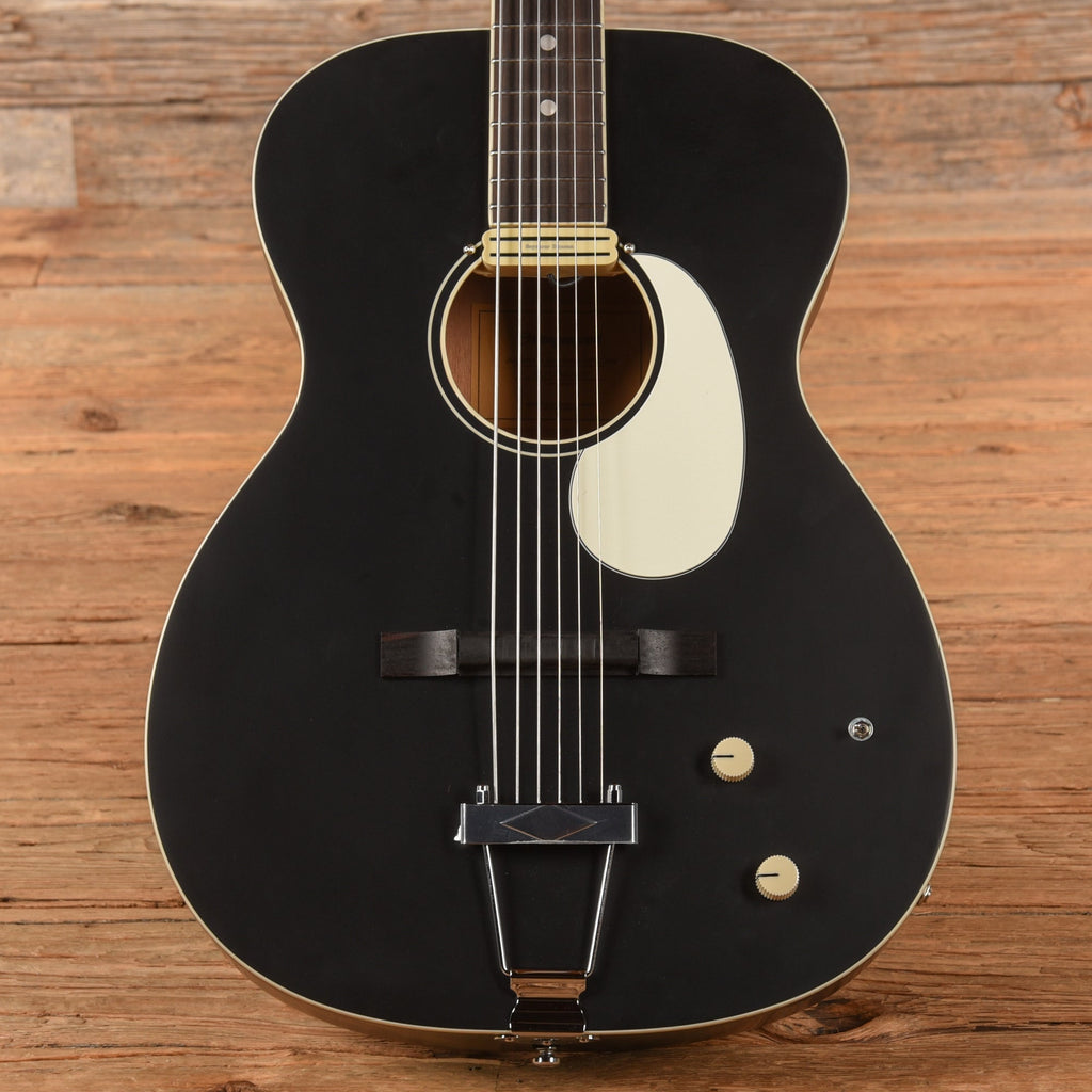 Orangewood Juniper II Baritone Black Live Rubber Bridge Acoustic-Electric Guitar - MusicMarket