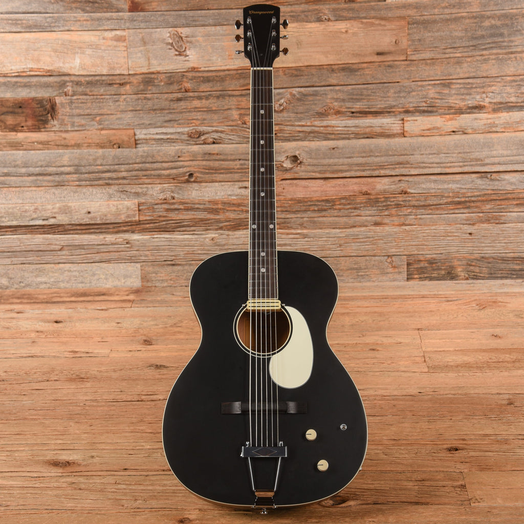 Orangewood Juniper II Baritone Black Live Rubber Bridge Acoustic-Electric Guitar - View 4 | MusicMarket