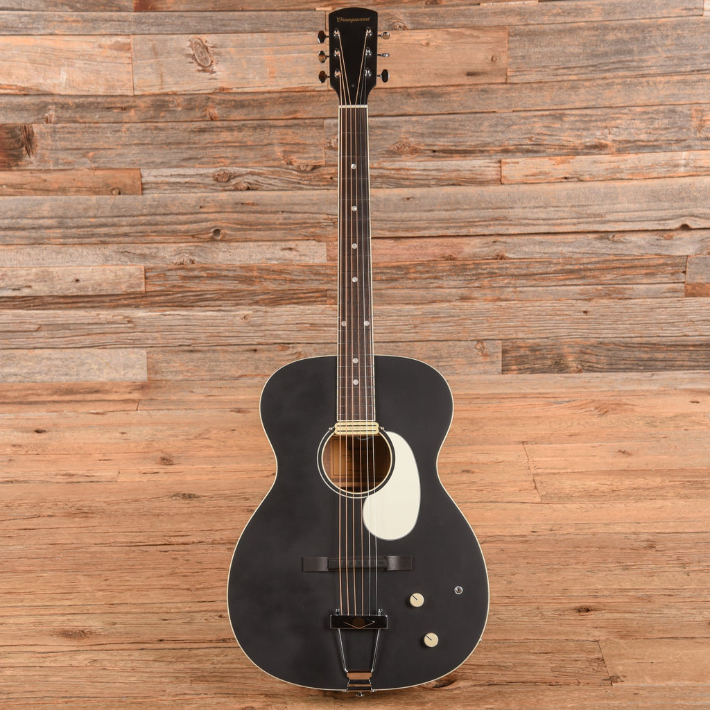 Orangewood Juniper II Baritone Black Live Rubber Bridge Acoustic-Electric Guitar - View 4 | MusicMarket