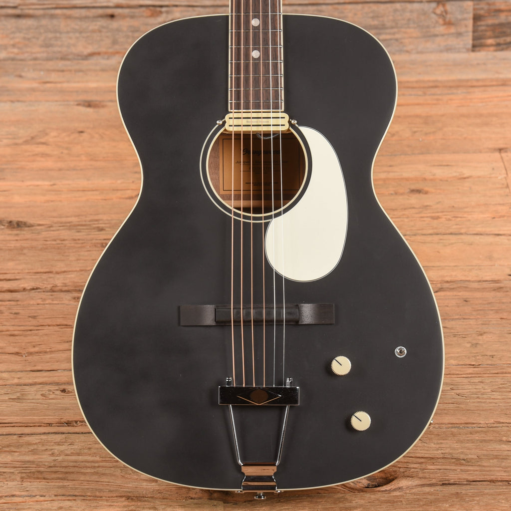 Orangewood Juniper II Baritone Black Live Rubber Bridge Acoustic-Electric Guitar - MusicMarket