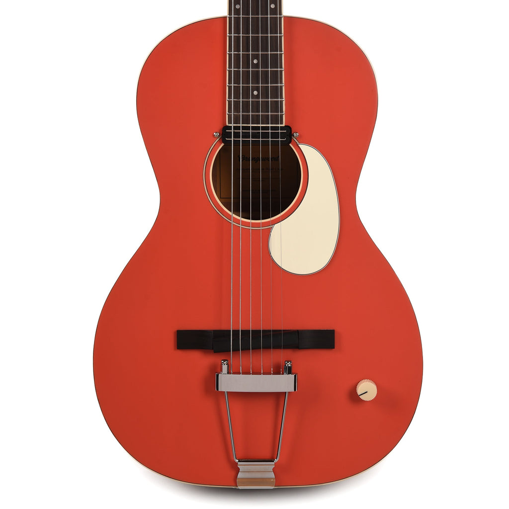 Orangewood Juniper Guava Red Live Rubber Bridge Parlor Acoustic Guitar - MusicMarket