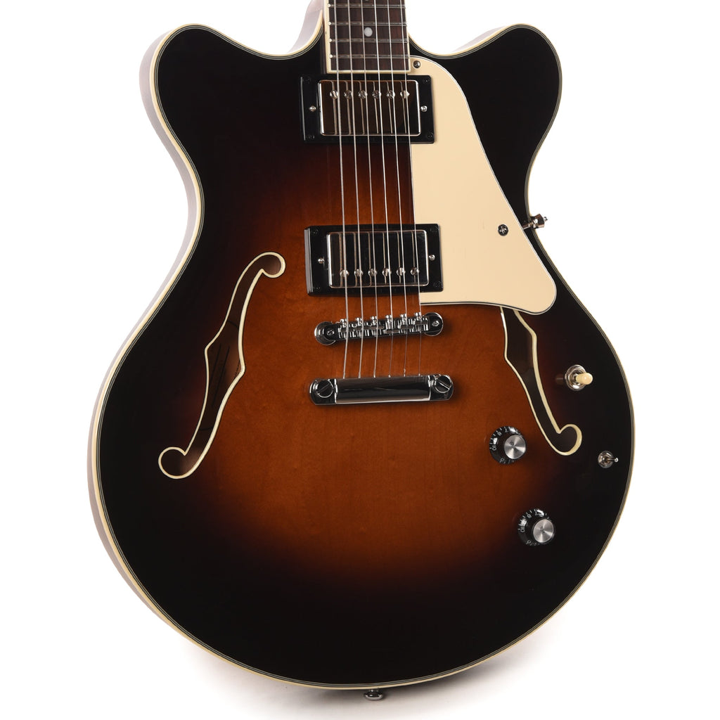 Orangewood Clementine Double Cutaway Chambered Electric Guitar Americano w/ Hardshell Case - MusicMarket