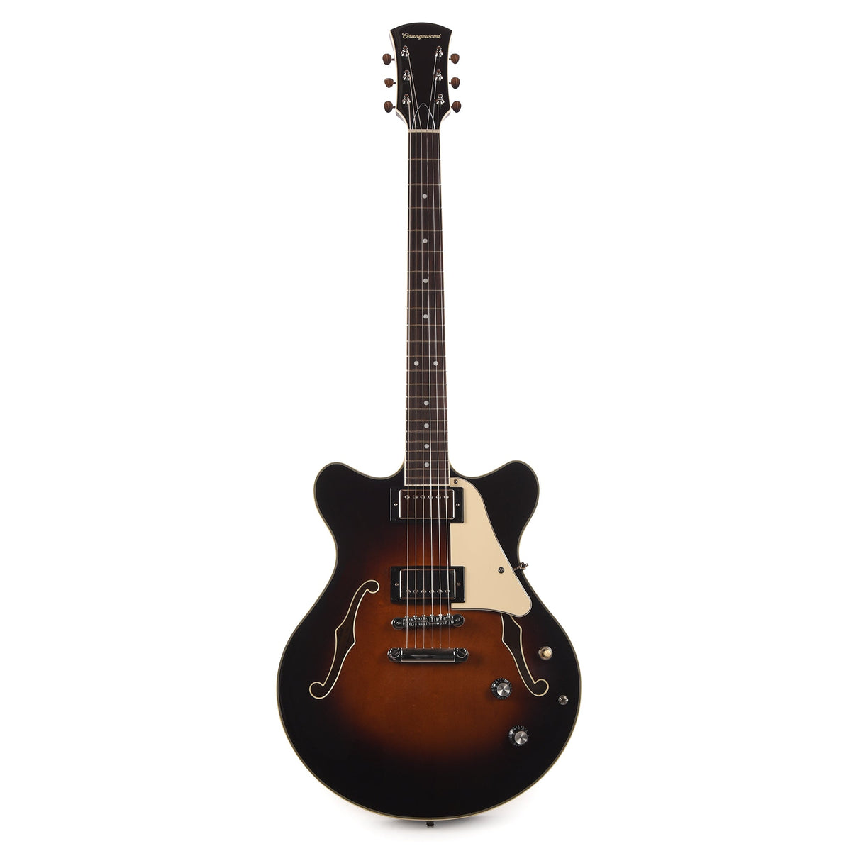 Orangewood Clementine Double Cutaway Chambered Electric Guitar Americano w/ Hardshell Case - View 4 | MusicMarket