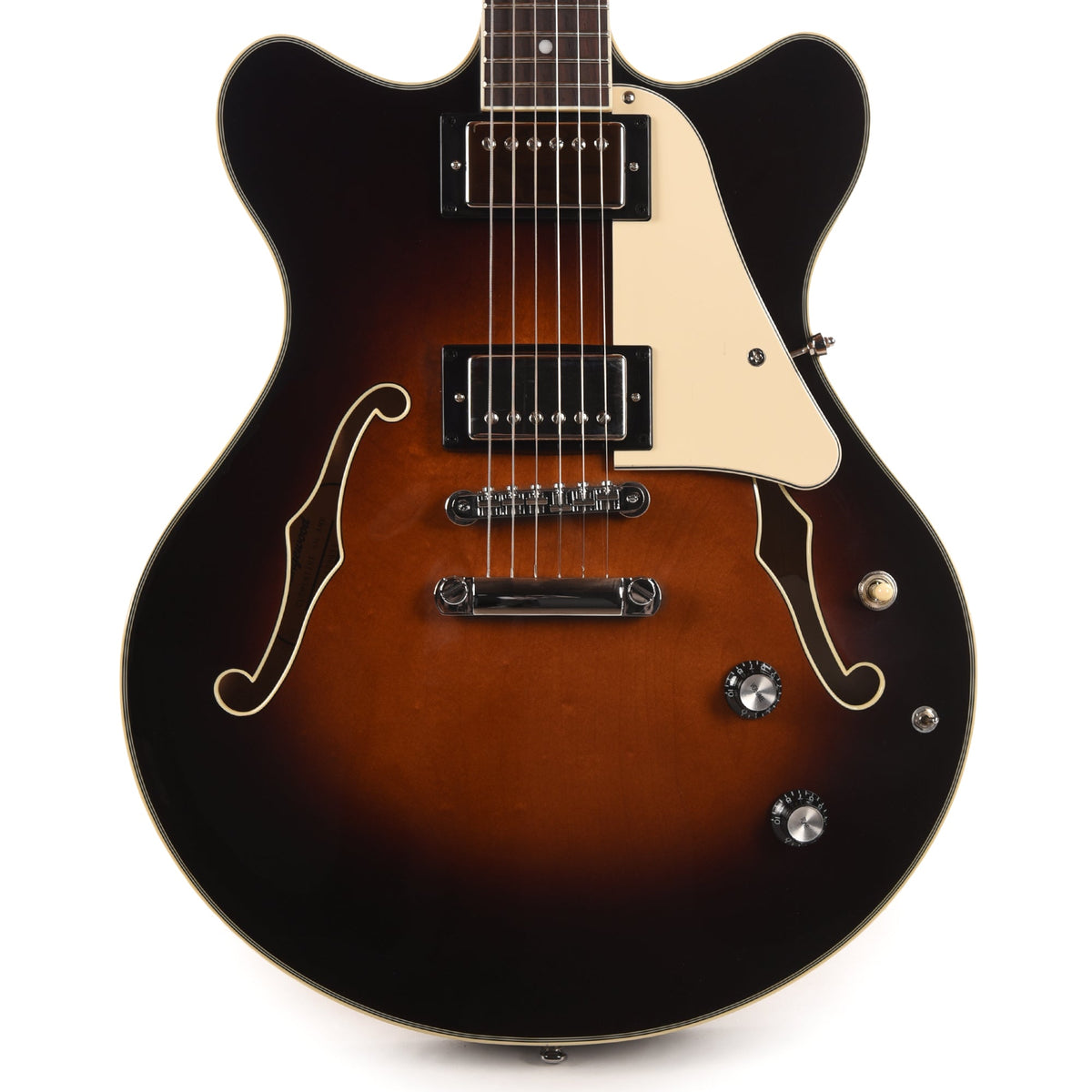 Orangewood Clementine Double Cutaway Chambered Electric Guitar Americano w/ Hardshell Case - View 2 | MusicMarket