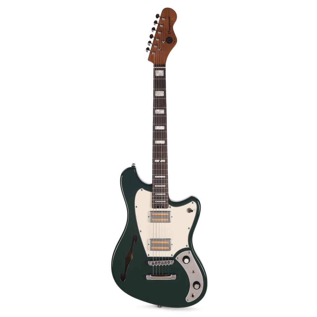 Orangewood Del Sol Standard Chambered Offset Electric Guitar Forest Green - View 4 | MusicMarket
