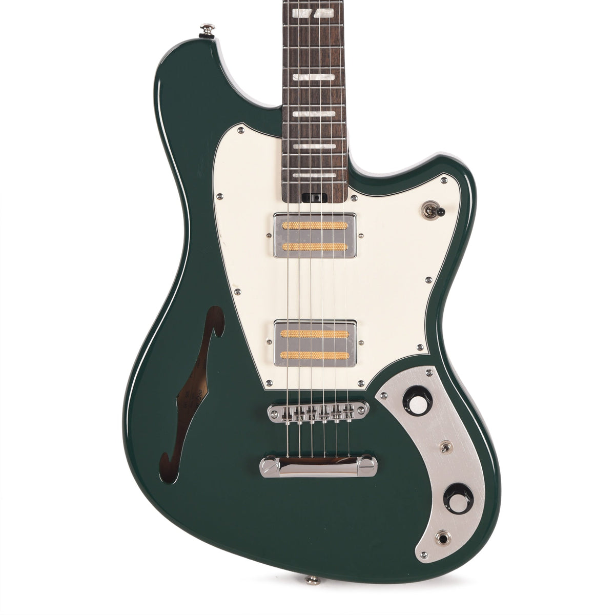 Orangewood Del Sol Standard Chambered Offset Electric Guitar Forest Green - View 2 | MusicMarket