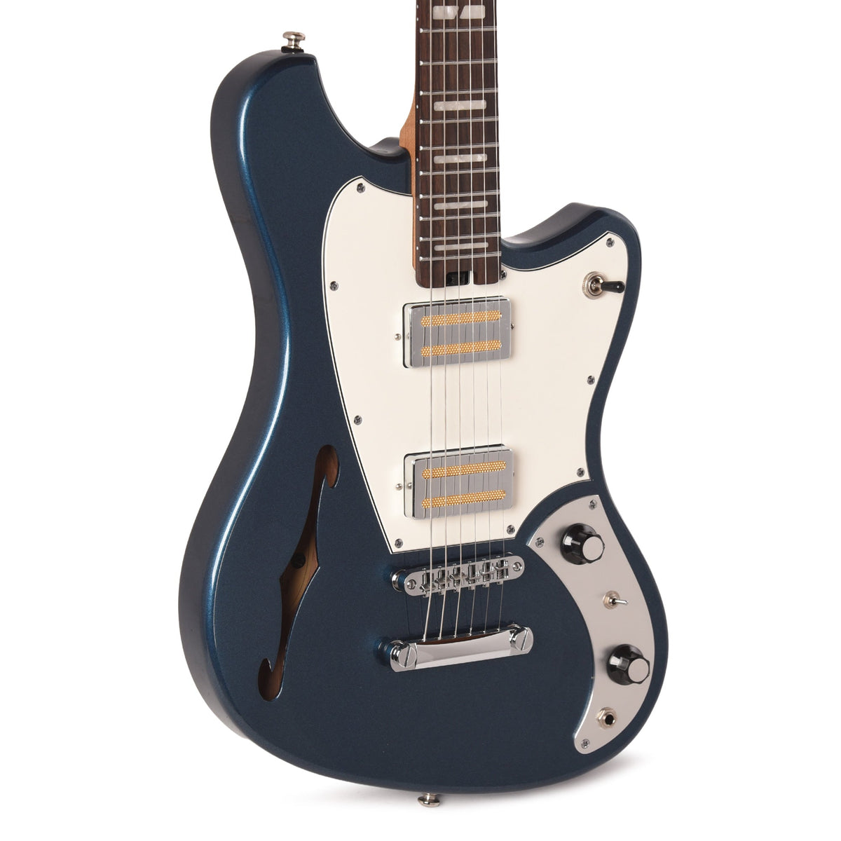 Orangewood Del Sol Standard Chambered Offset Electric Guitar Hermosa Blue - MusicMarket