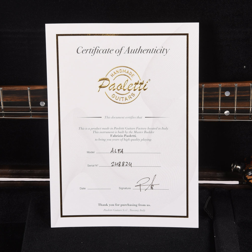 Paoletti Alfa Lounge Aged Chestnut Heavy Black Inferno - View 10 | MusicMarket
