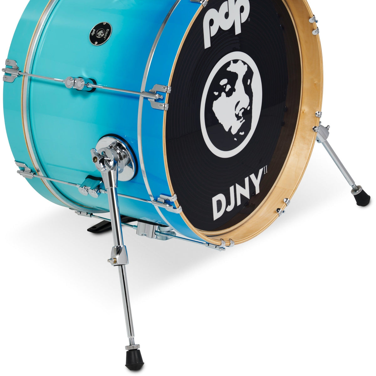 Pacific Drums & Percussion Daru Jones New Yorker II 4-Piece - Blue Fade - View 6 | MusicMarket