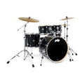 PDP Mainstage 5pc. Drum Kit Black Sparkle w/ Hardware & Paiste 101 Cymbals - MusicMarket