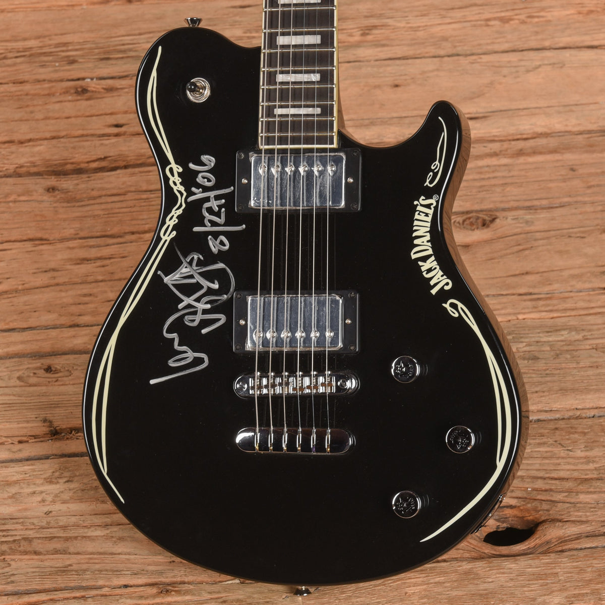Peavey Custom Shop Electric Guitar Signed by Lemmy Kilmister Black - Zac Brown - View 2 | MusicMarket