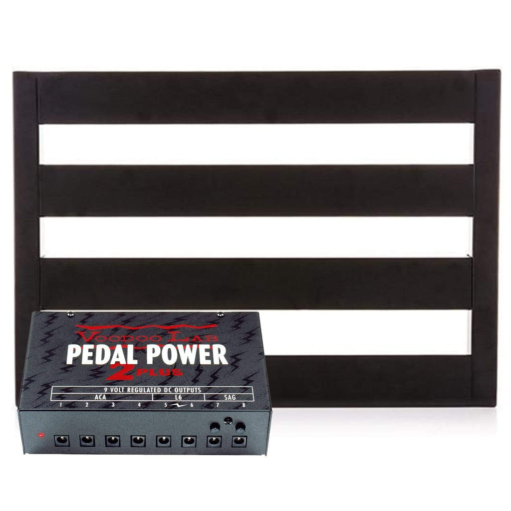 Pedaltrain Classic JR Pedalboard 18x12.5 w/Tour Case Bundle w/ Voodoo Lab Pedal Power 2 PLUS Power Supply - MusicMarket