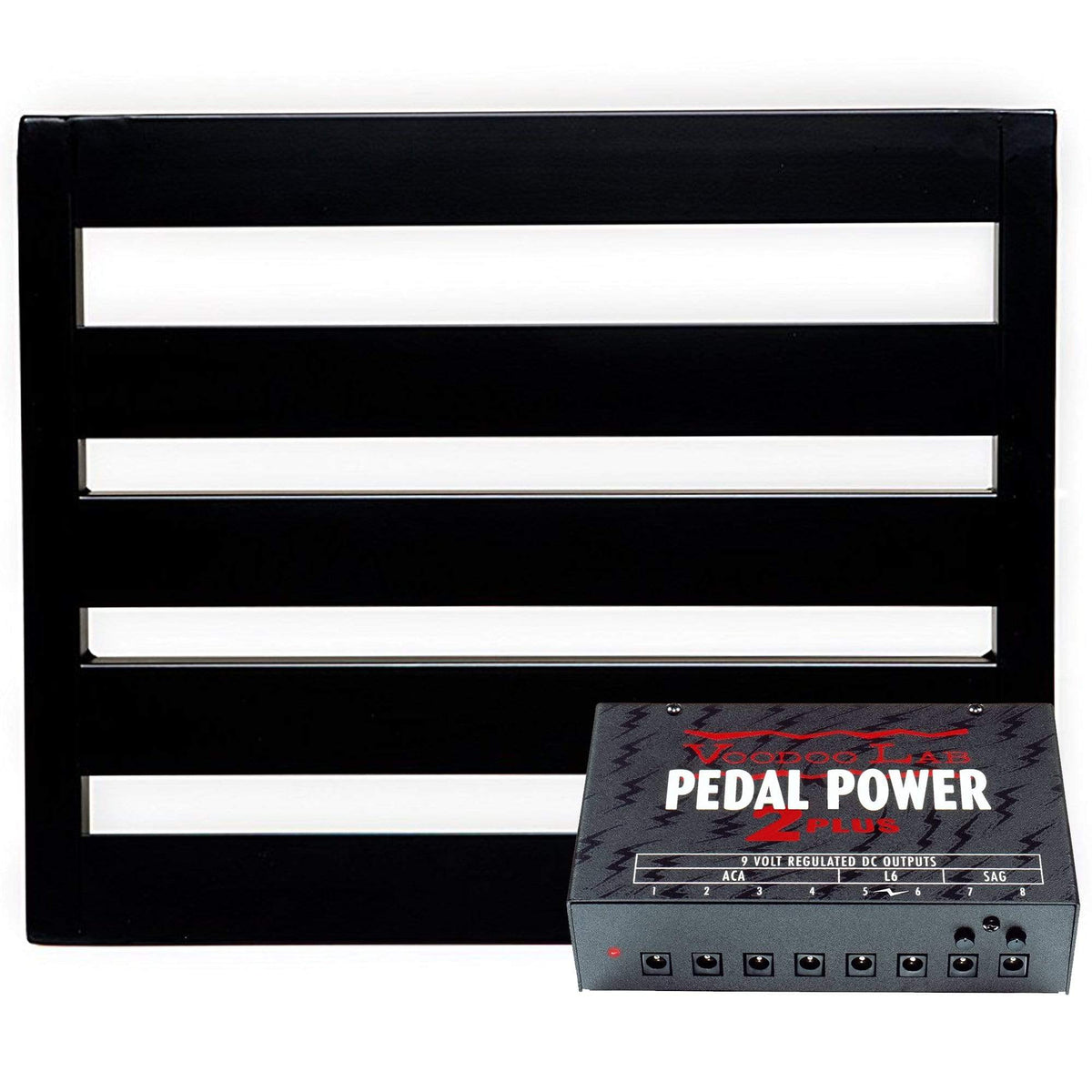 Pedaltrain NOVO 18 Pedalboard w/Tour Case Bundle w/ Voodoo Lab Pedal Power 2 PLUS Isolated Power Supply - MusicMarket