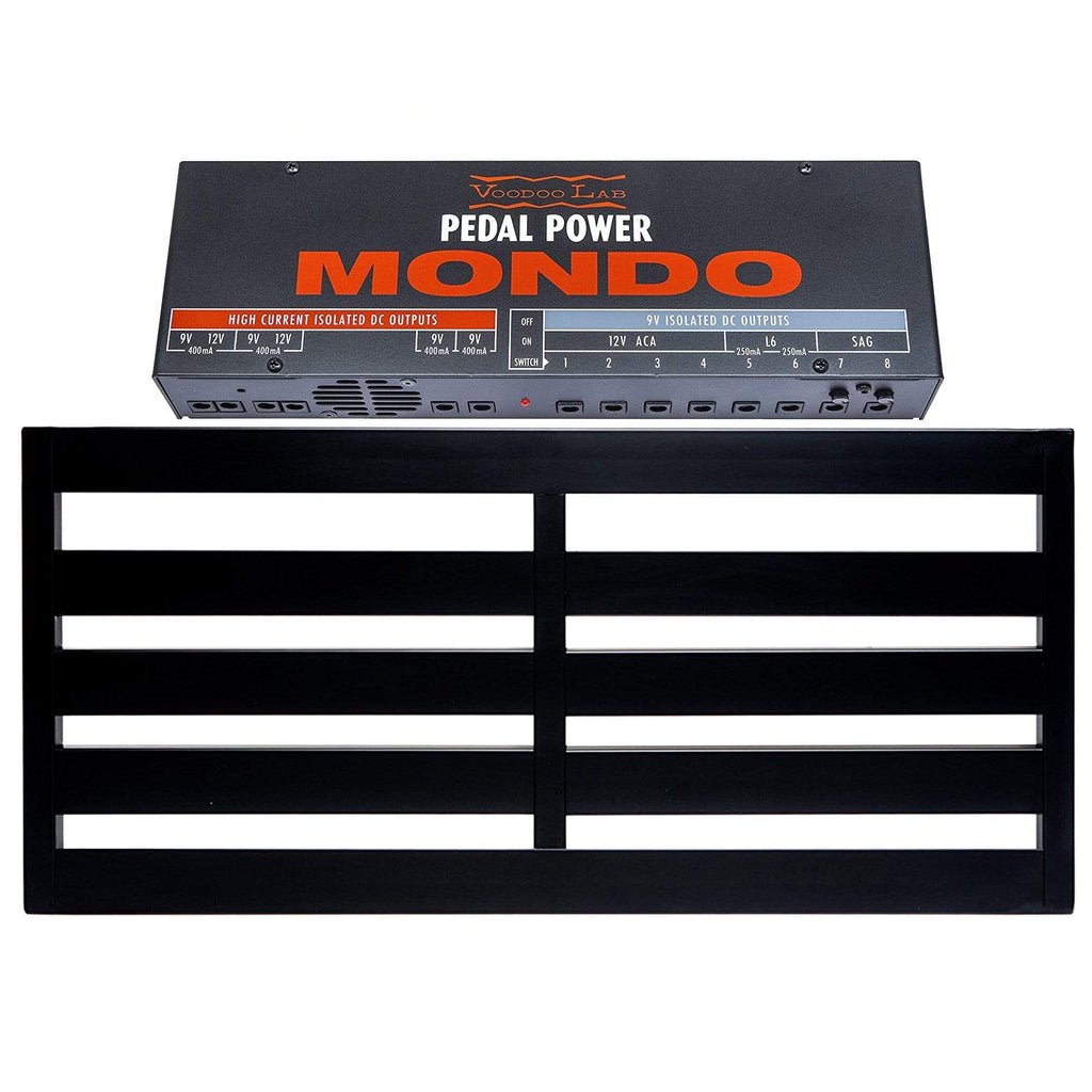 Pedaltrain NOVO 32 Pedalboard 5 Rails 32x14.5 w/Soft Case Bundle w/ Voodoo Lab Pedal Power MONDO Isolated Power
