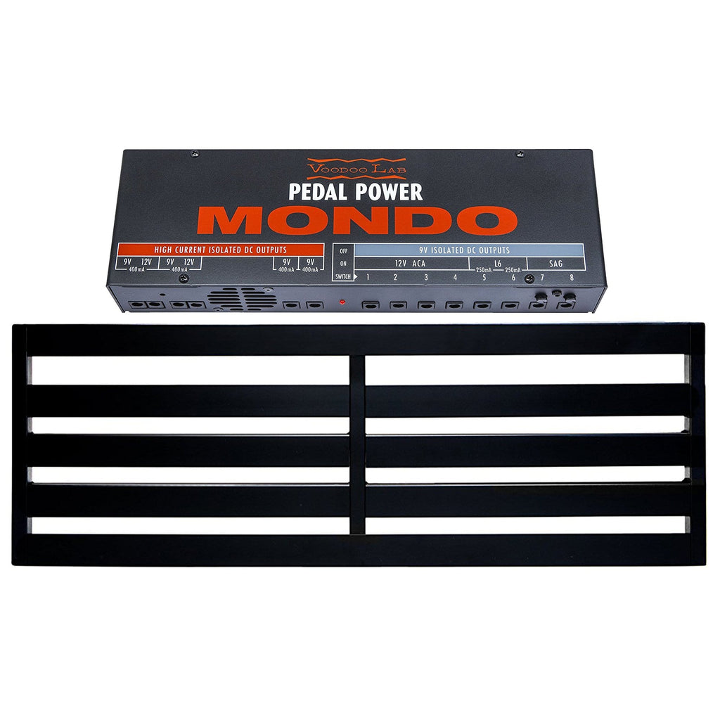 Pedaltrain TERRA Pedalboard 5 Rails 42x14.5 w/Soft Case Bundle w/ Voodoo Lab Pedal Power MONDO Isolated Power