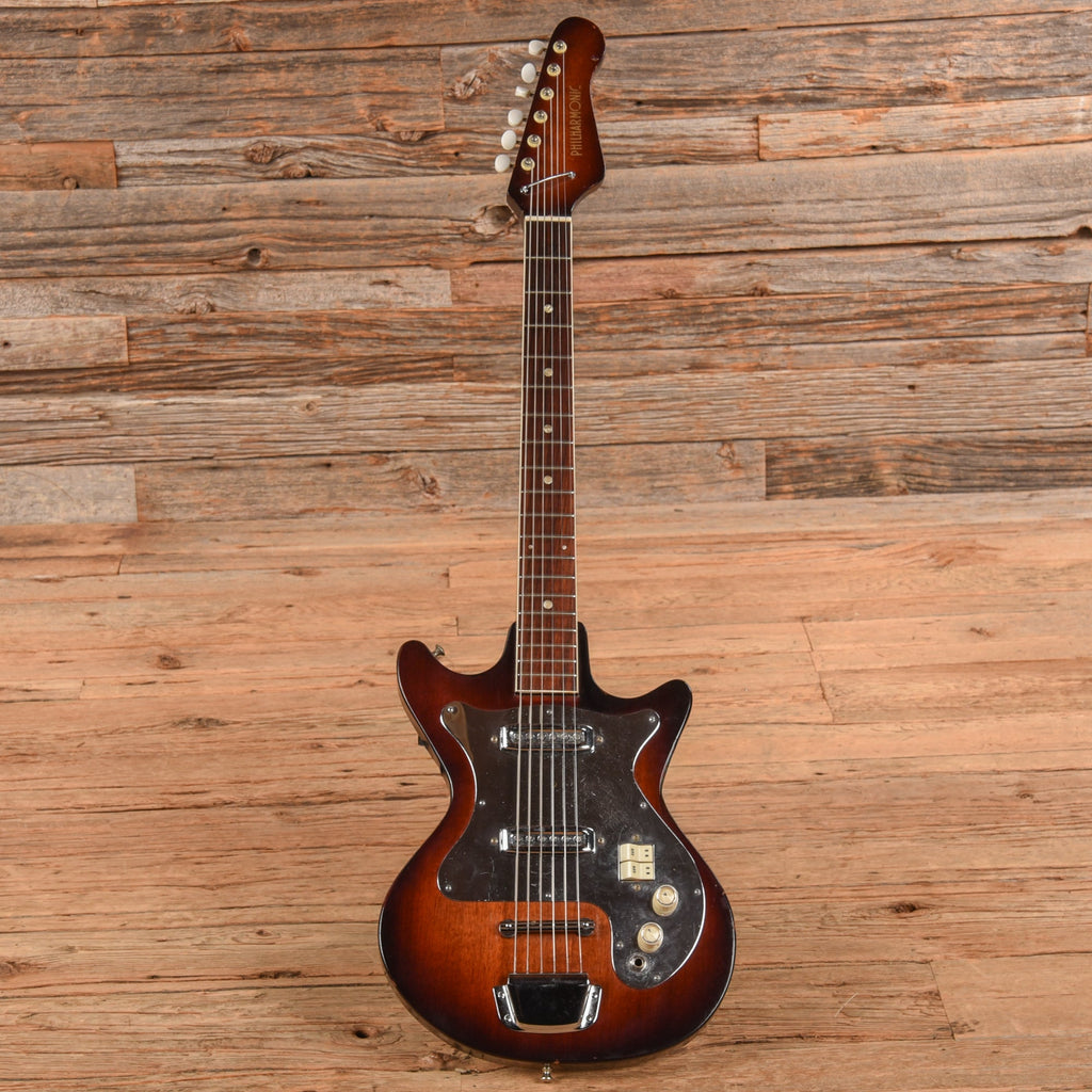 Philharmonic 2-Pickup Electric Solidbody Sunburst 1970s - View 4 | MusicMarket