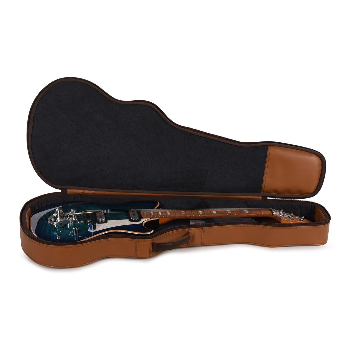 Powers Electric A-Type Select Quilt Maple Blue Lagoon w/FF42 Pickups - View 8 | MusicMarket