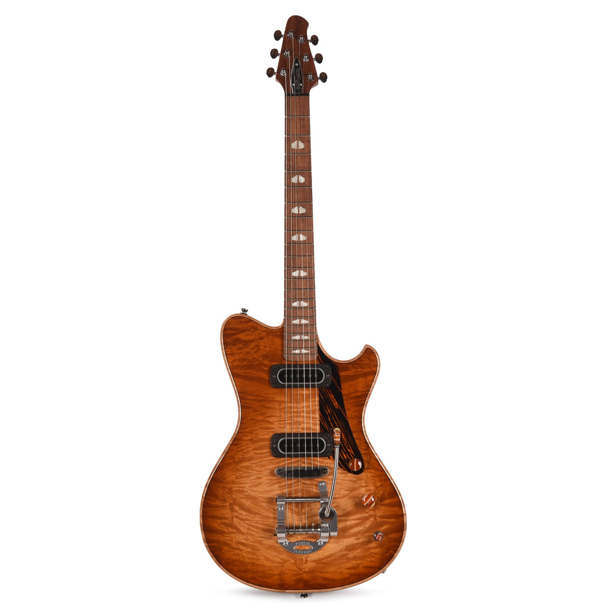 Powers Electric A-Type Select Quilt Maple Wild Honey Burst w/PF42 Pickups - View 4 | MusicMarket