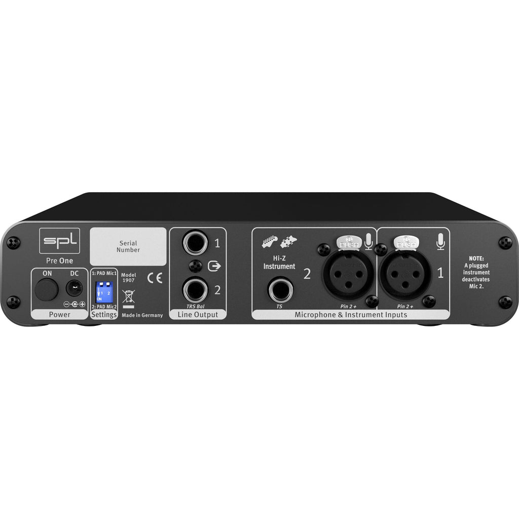 SPL Pre One Dual Channel Microphone Preamplifier - View 2 | MusicMarket