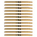 Promark American Hickory 2B Wood Tip Drum Sticks (12 Pair Bundle) - MusicMarket