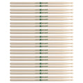 Promark American Hickory 5A Natural Wood Tip Drum Sticks (12 Pair Bundle) - MusicMarket