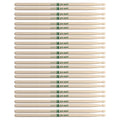 Promark American Hickory 5B Natural Wood Tip Drum Sticks (12 Pair Bundle) - MusicMarket