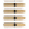 Promark American Hickory 5B Wood Tip Drum Sticks (12 Pair Bundle) - MusicMarket