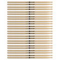 Promark American Hickory TX747W Rock Wood Tip Drum Sticks (12 Pair Bundle) - MusicMarket