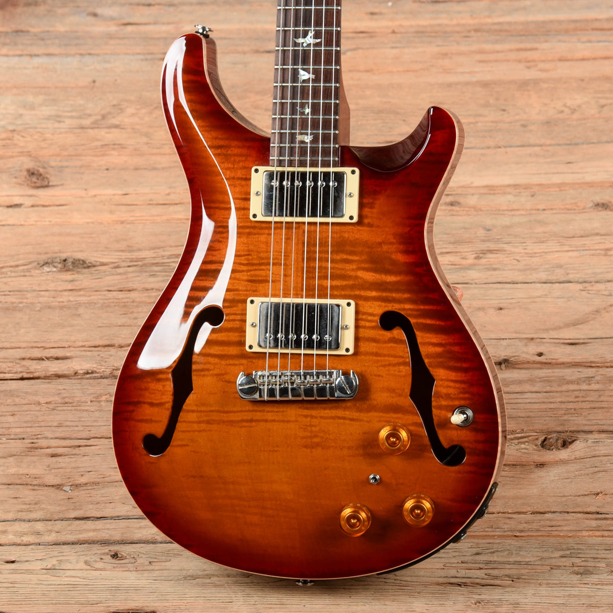 PRS Hollowbody II Piezo Cherry Sunburst 2004 - View 2 | MusicMarket