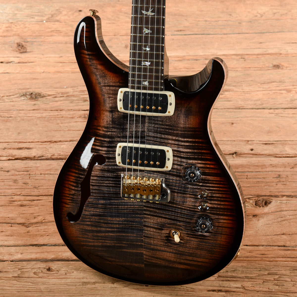 PRS 40th Anniversary Custom 24-08 Semi-Hollow Limited Edition Sunburst 2025 - View 2 | MusicMarket