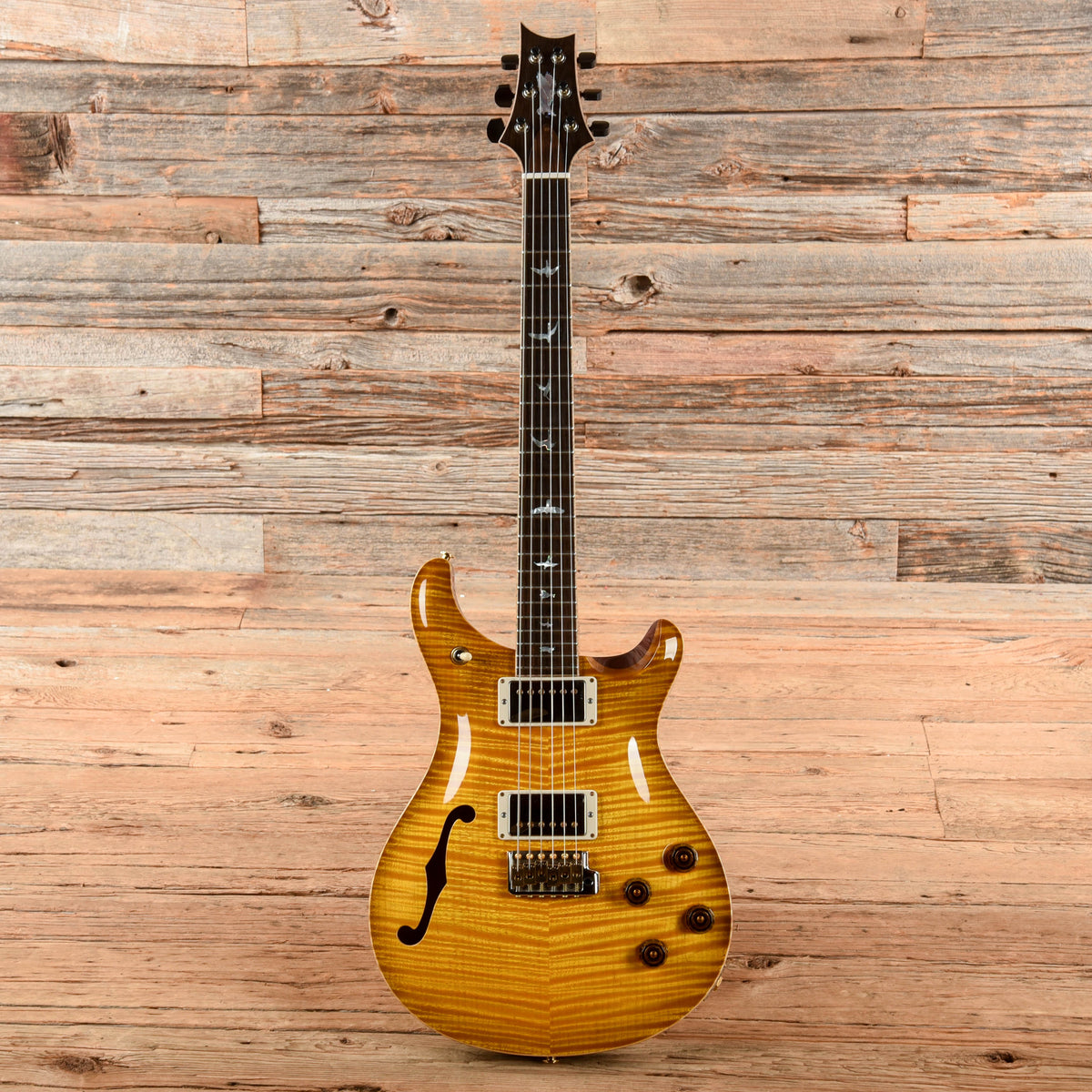 PRS Private Stock McCarty 594 Semi-Hollow Sunburst 2017 - View 4 | MusicMarket