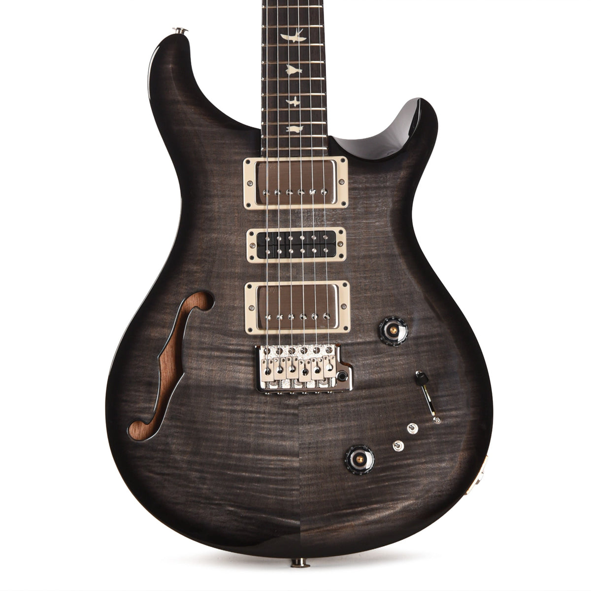 PRS S2 Special Semi-Hollow Faded Gray Black Burst - View 2 | MusicMarket