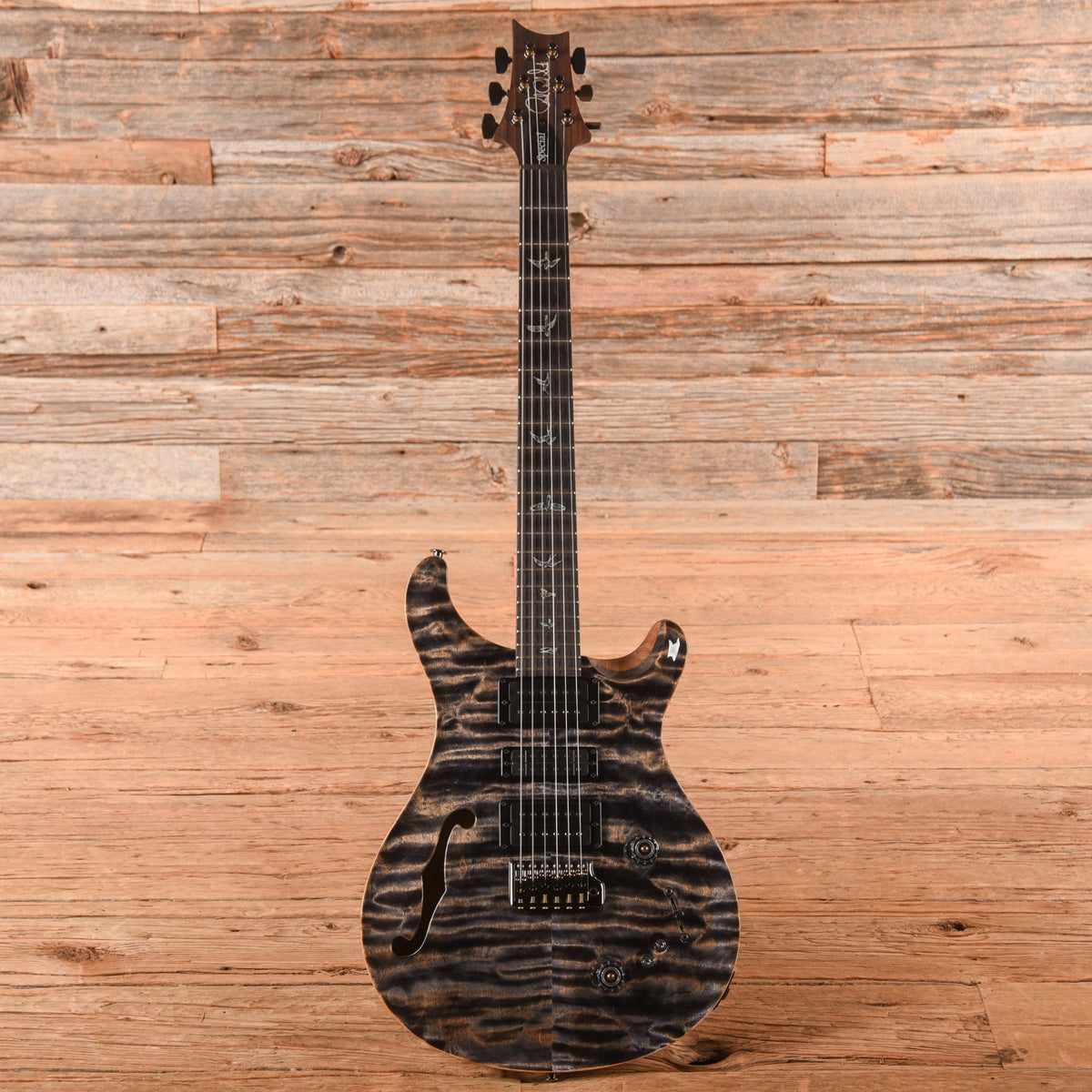 PRS Wood Library Special 22 Semi-Hollow Charcoal 2025 - View 4 | MusicMarket