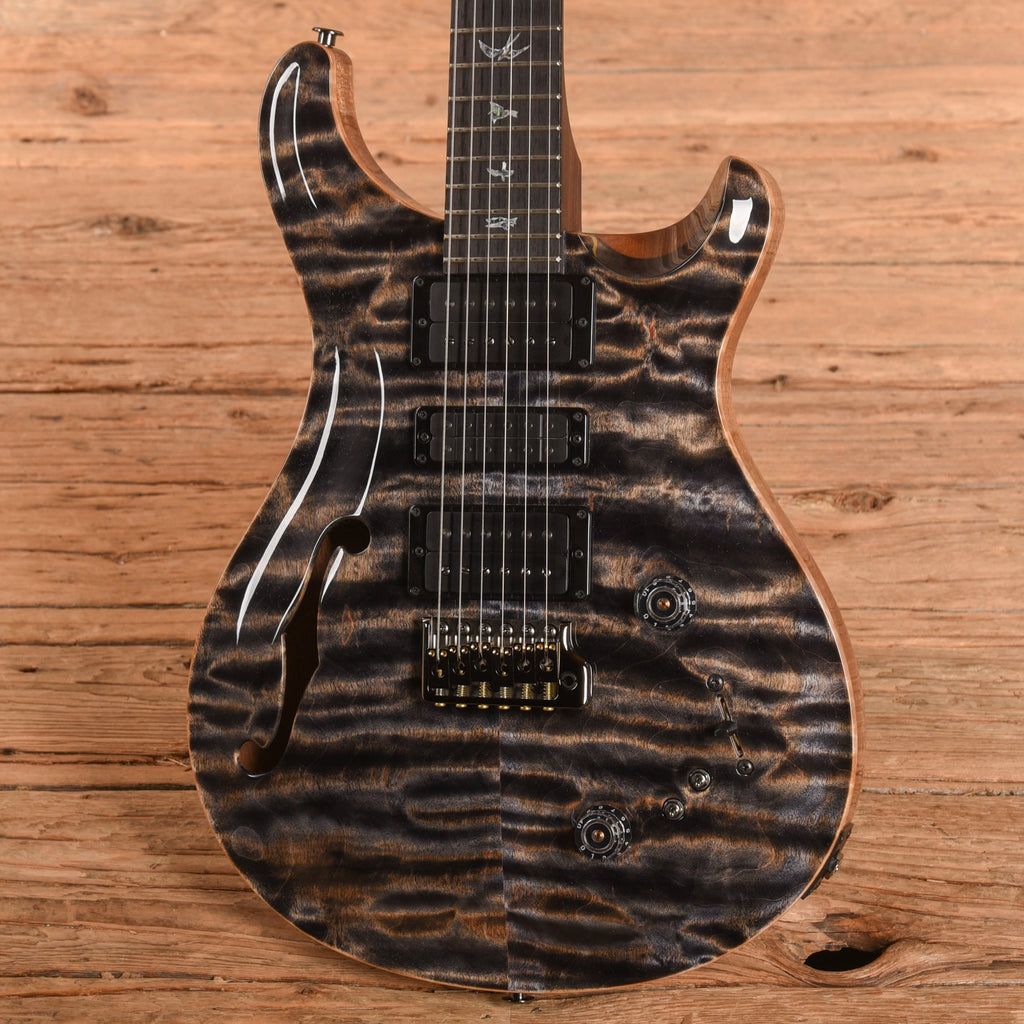 PRS Wood Library Special 22 Semi-Hollow Charcoal 2025 - View 2 | MusicMarket