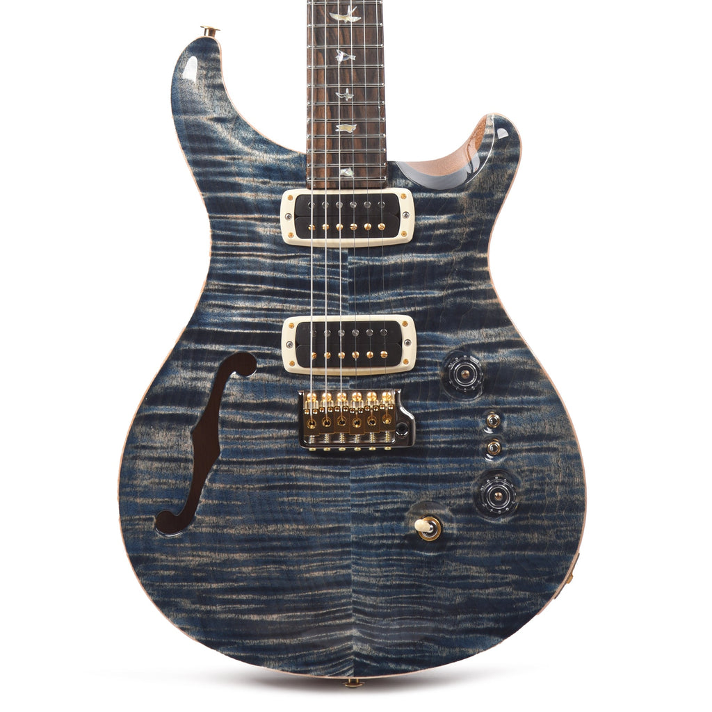 PRS 40th Anniversary Limited Edition Custom 24-08 Semi-Hollow Faded Whale Blue w/Natural Back - MusicMarket