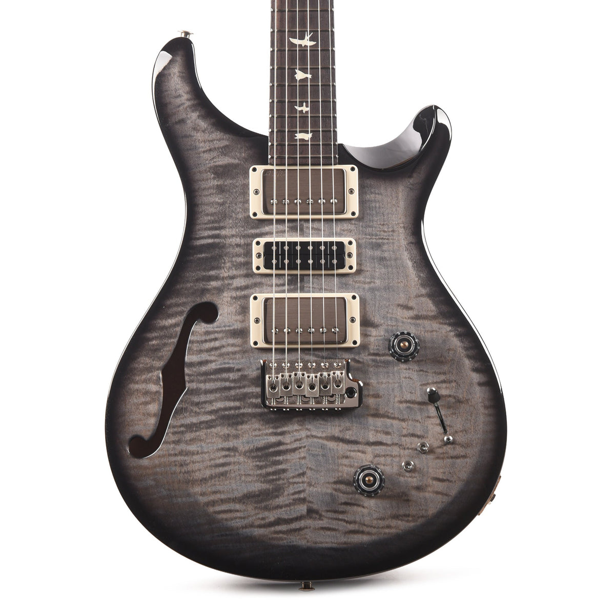 PRS S2 Special Semi-Hollow Faded Gray Black Burst - View 2 | MusicMarket