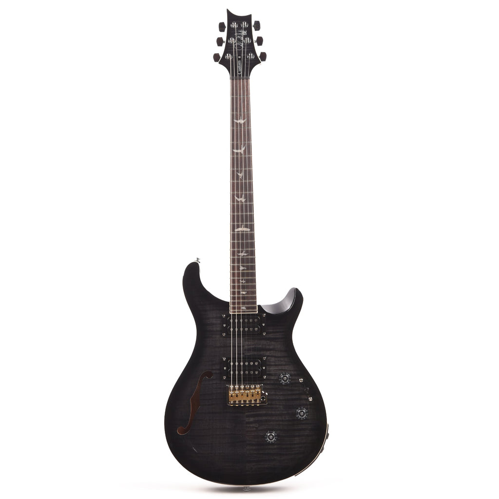 PRS SE Custom 24 Semi-Hollow Piezo Charcoal Burst - View 4 | MusicMarket