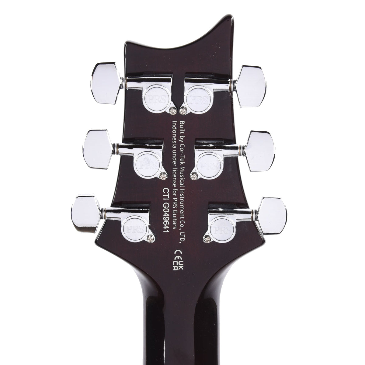 PRS SE Custom 24 Semi-Hollow Piezo Orange Tiger Smokeburst - View 7 | MusicMarket