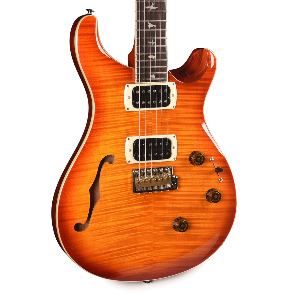 PRS SE Custom 24 Semi-Hollow Piezo Vintage Sunburst - MusicMarket