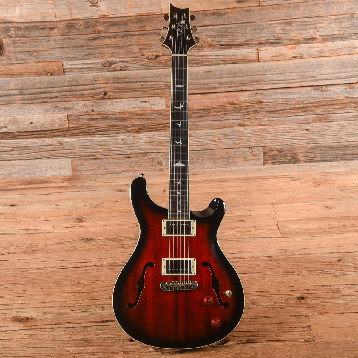 PRS SE Hollowbody Standard Red Burst 2021 - View 4 | MusicMarket