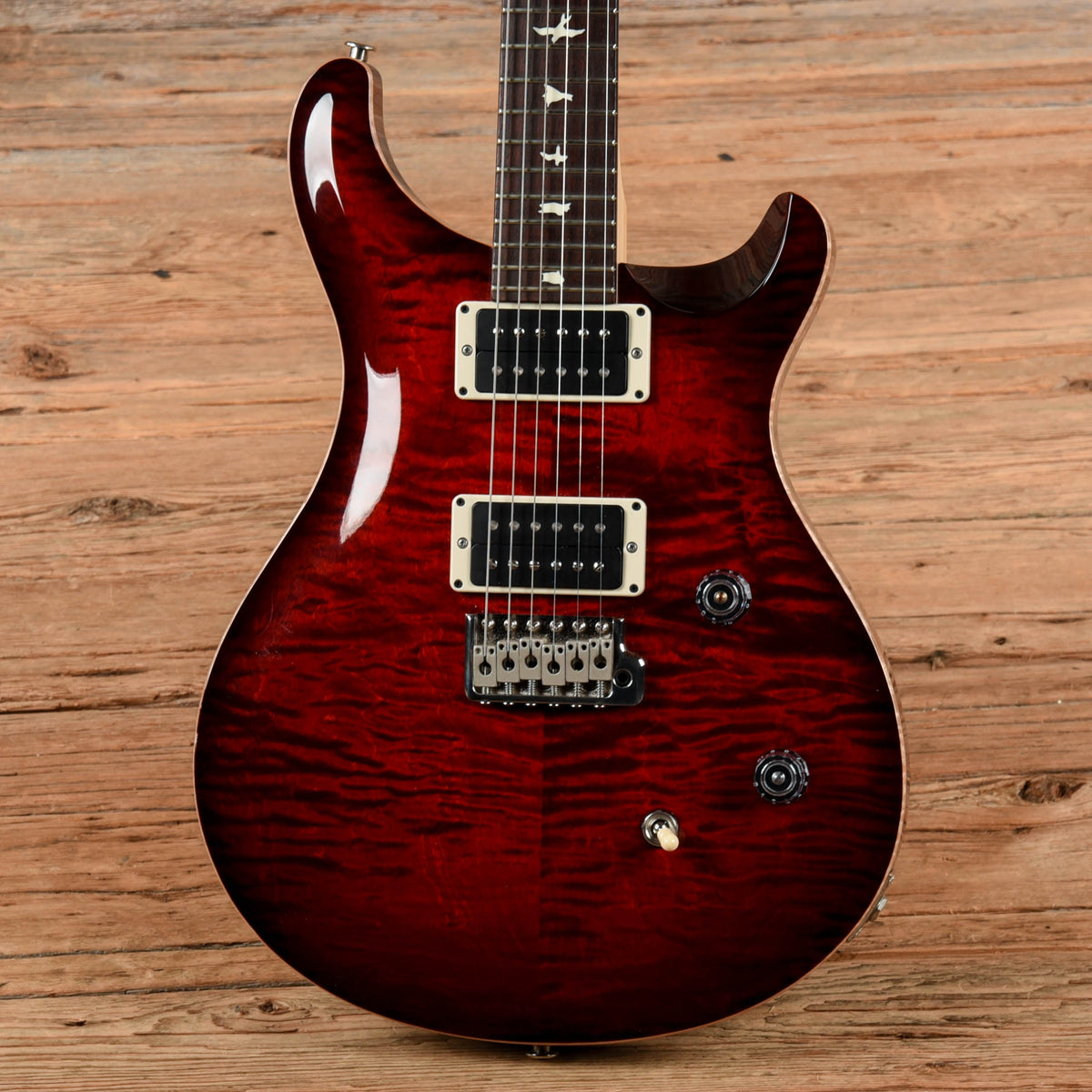 PRS CE 24 Fire Red Burst 2024 - View 2 | MusicMarket
