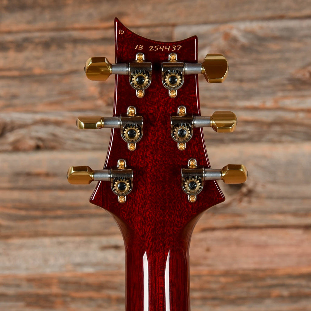 PRS Custom 24 10-Top Cherry Charcoal Burst 2018 LEFTY - View 7 | MusicMarket
